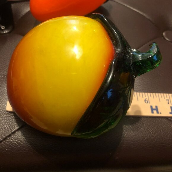 Hand Blown Glass Fruit Set Of 4 Decorative Pieces - Picture 10 of 14
